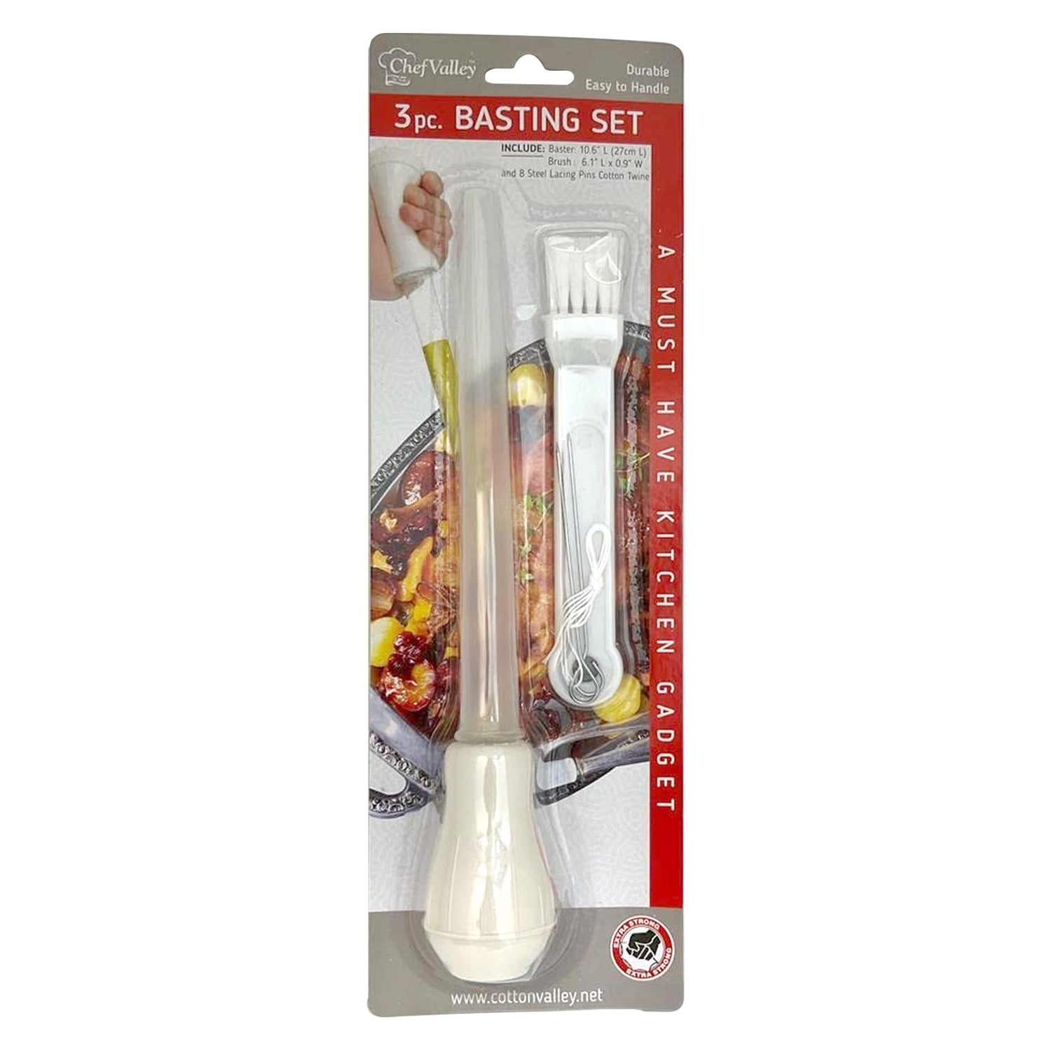 Plastic Basting Set 3 Pieces – Durable Chef Valley Kitchen Tools