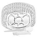 Large Oval Turkey Roaster Pan With Basting Set 5 Pieces Aluminum