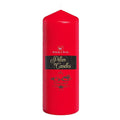 3"x6" Unscented Red Pillar Candle