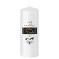 3"x6" Unscented White Pillar Candle