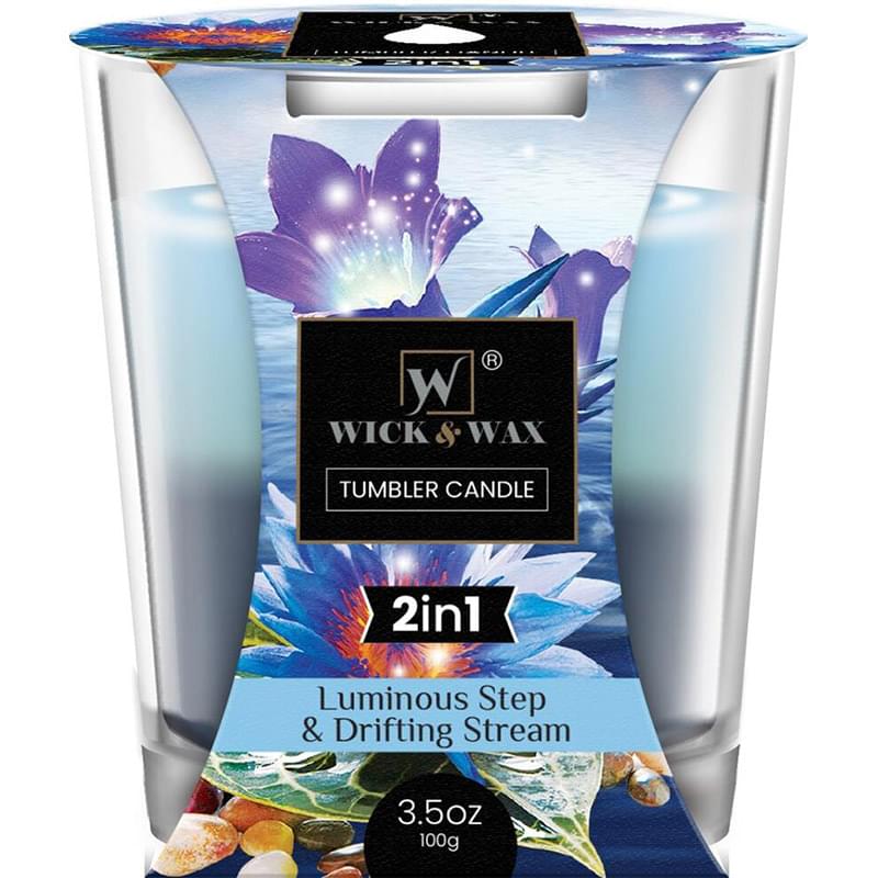 3.5oz  Luminous Step & Drifting Stream Double Scented Jar Candle