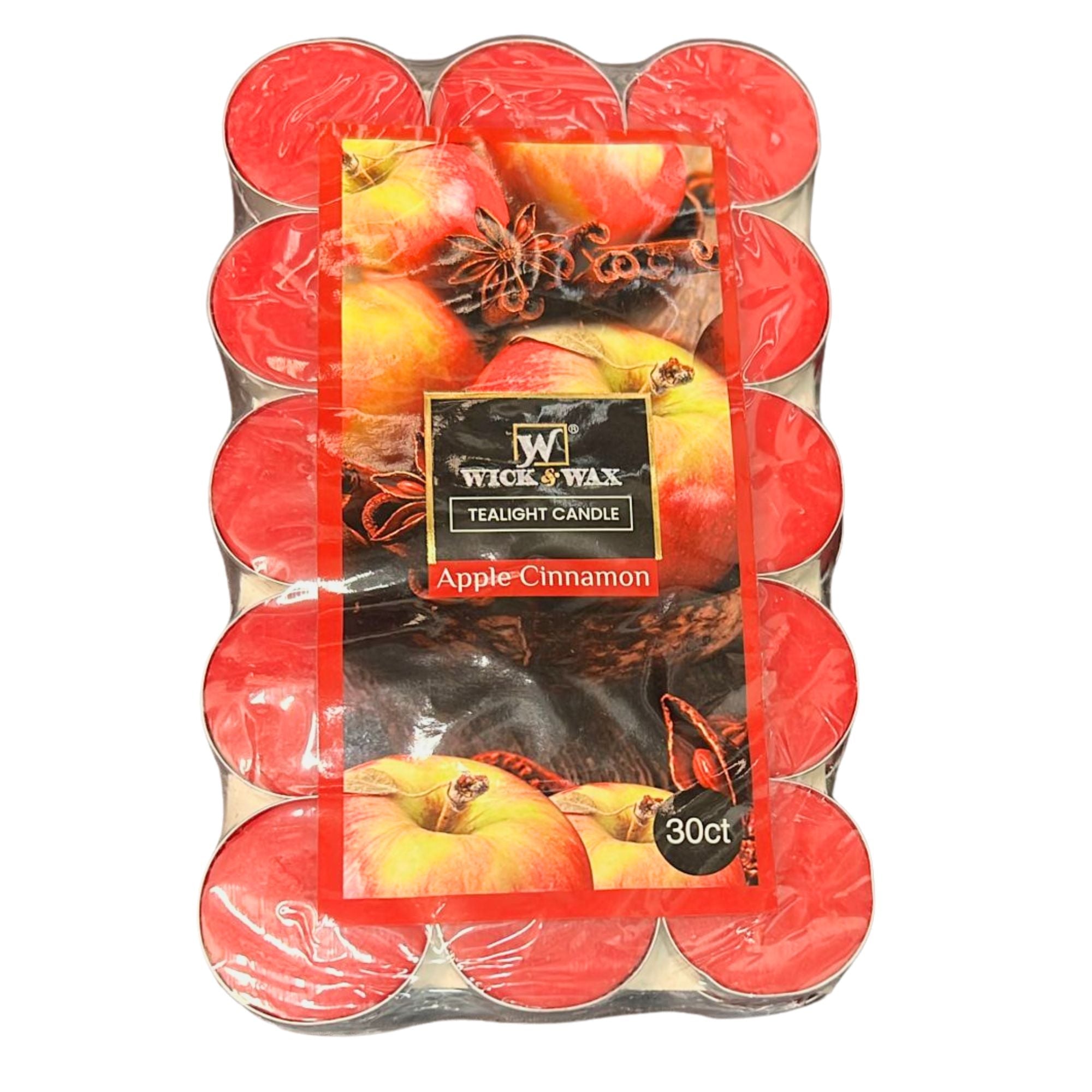Apple Cinnamon Scented Tea Light Candle