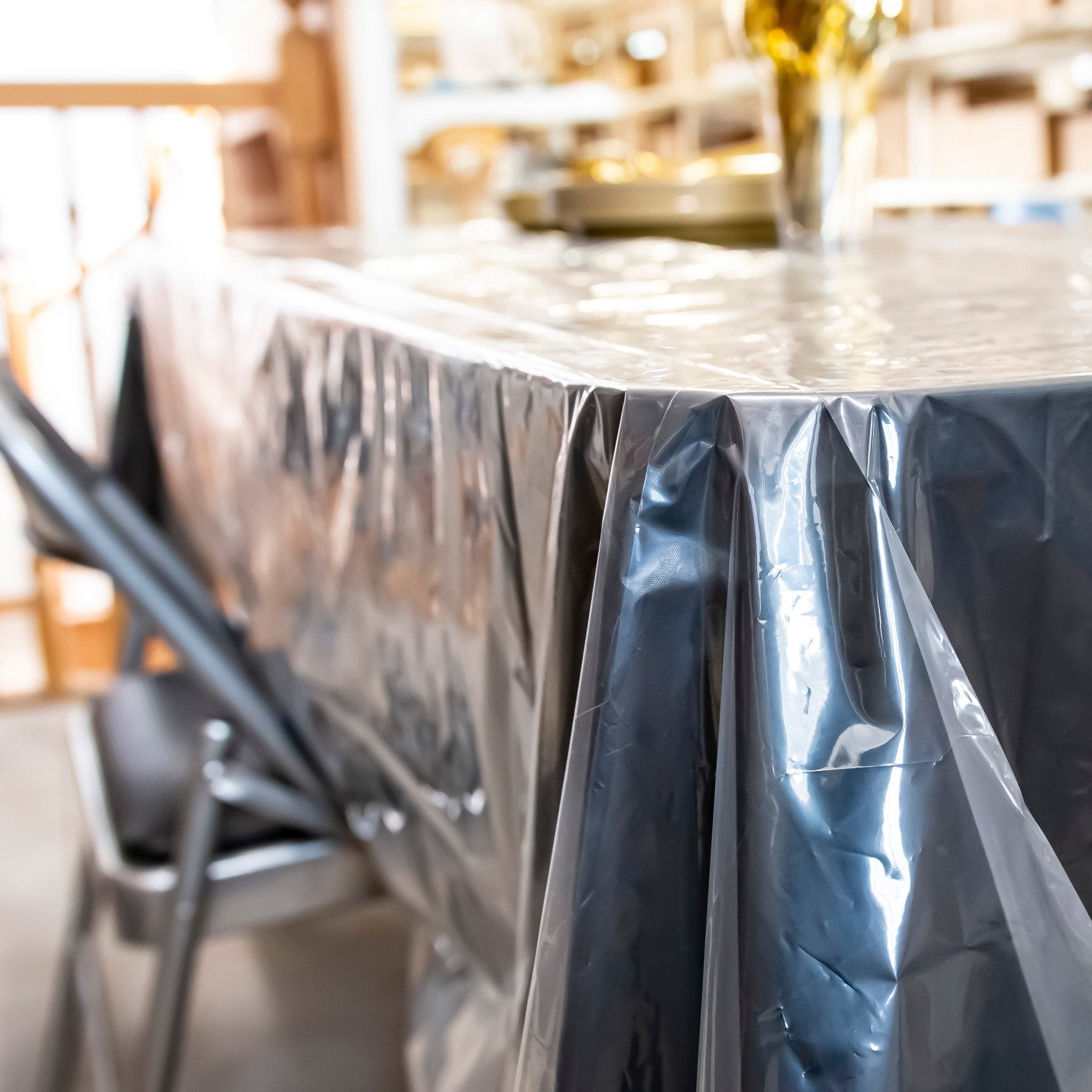 66"X54" Clear Ultra Heavy Duty Plastic Table Covers