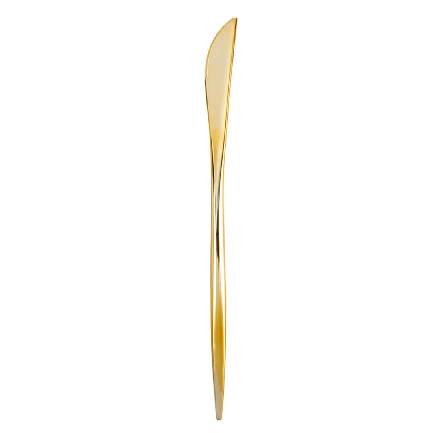 Novelty  Cutlery Dinner Knives Gold plastic