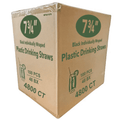 *WHOLESALE* 7.75" Multi-Color Individually Wrapped Plastic Beverage Straws 4800/case