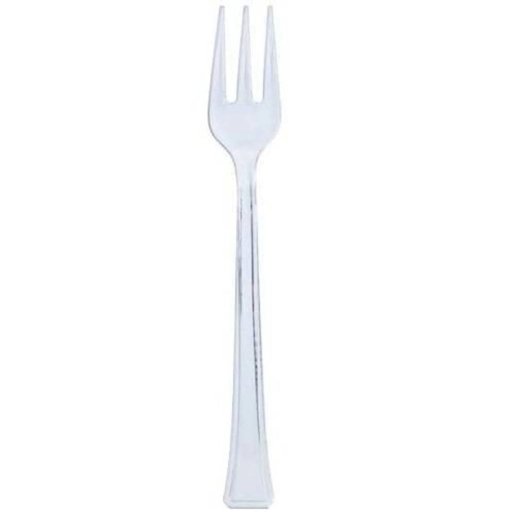 Mini Plastic Clear Forks