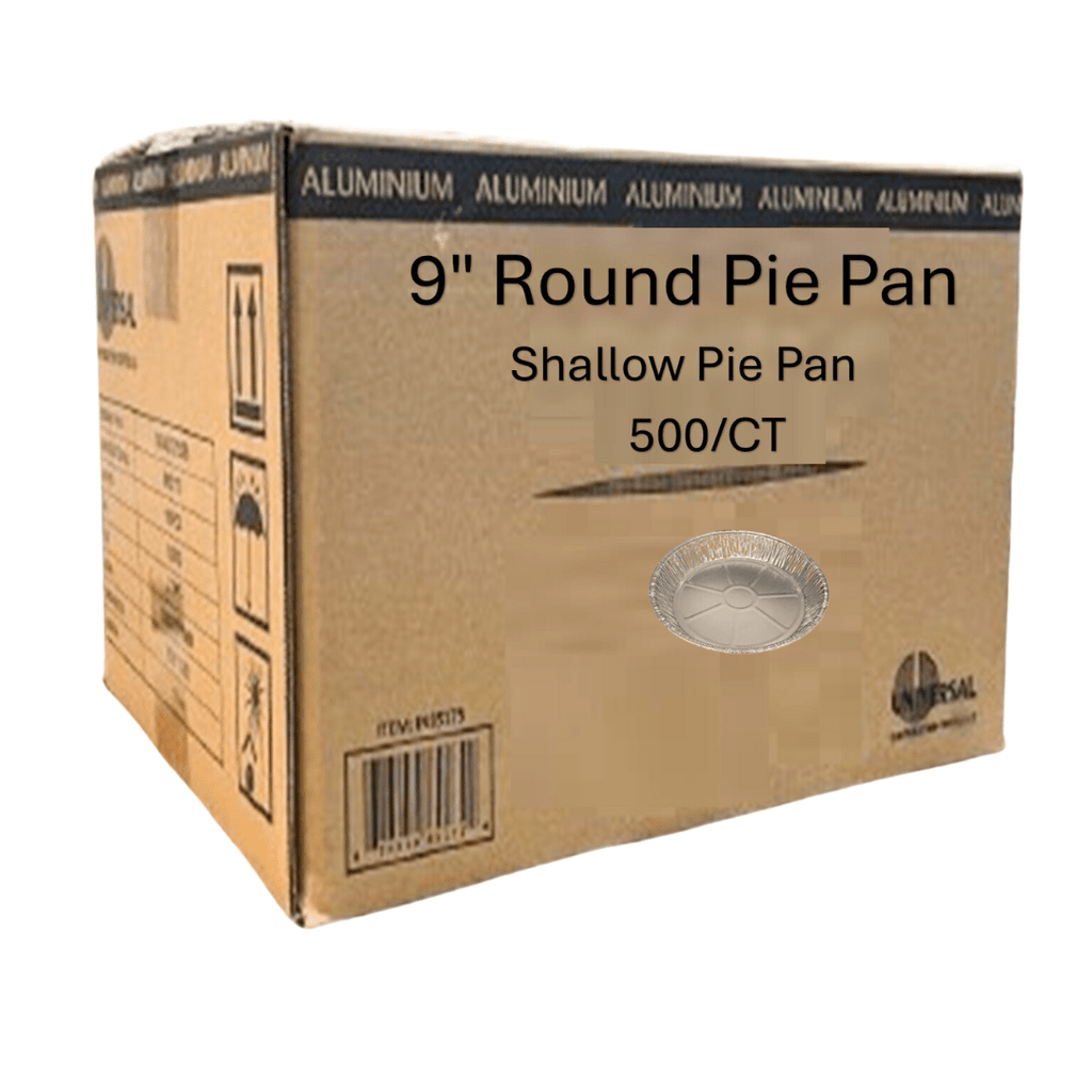 *WHOLESALE* 9” shallow Aluminum Foil Pie Pans  Disposable 500 ct/case