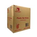 *WHOLESALE* 5" Red Plastic Heavy Duty Sip Stirrers - Coffee Straws 1000/Case