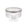 40 oz Small Clear Trifle Plastic Bowl Jewel Accent 40 oz