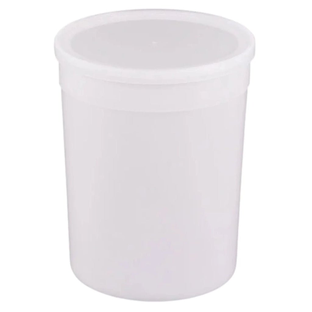 128oz Storage Containers with Lids Disposable Plastic