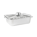 5LB Small Rectangle Pots With Lids Combo Disposable Aluminum