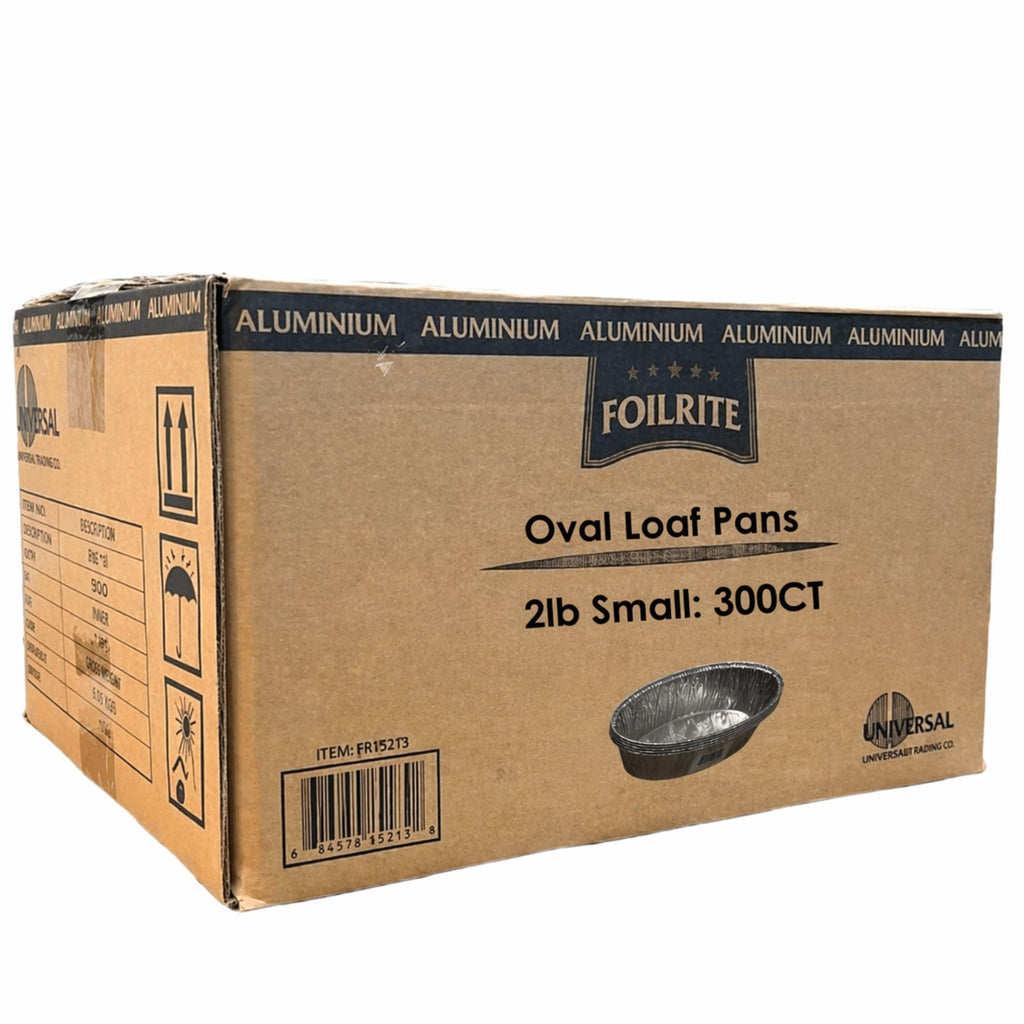 *WHOLESALE* 2lb Small Oval Challa Loaf Pans Aluminum Disposable 300/Case