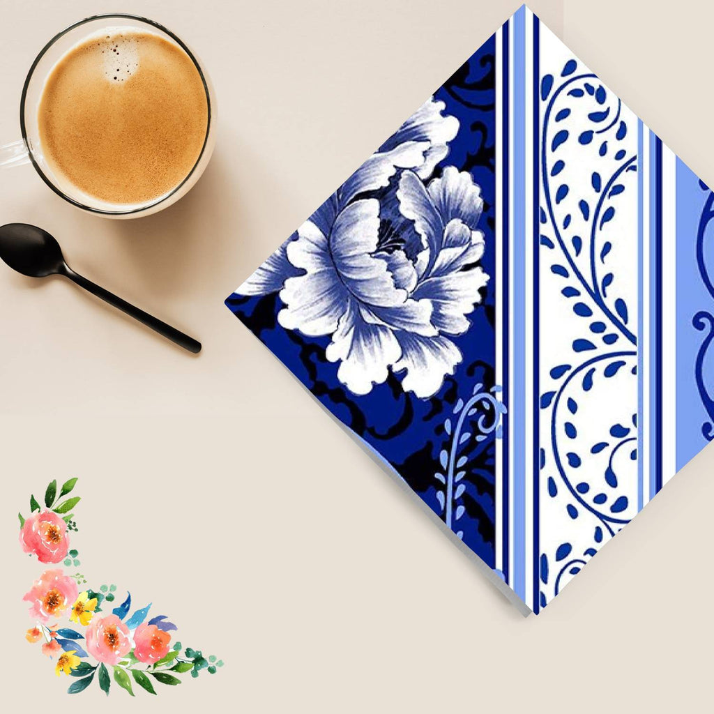 Vector Blue Lunch Paper Napkins 20 Pack