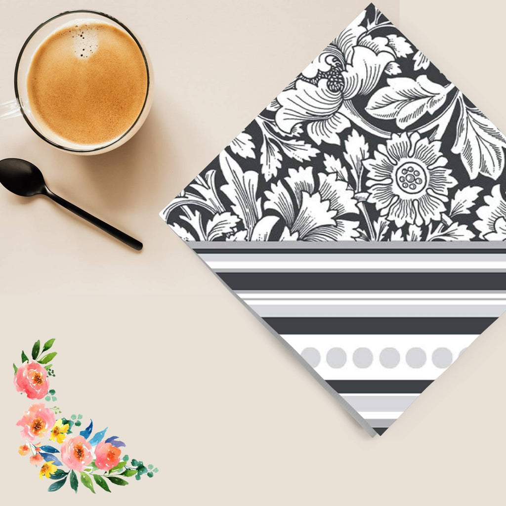 Vector Gray Lunch Paper Napkins 20 Pack