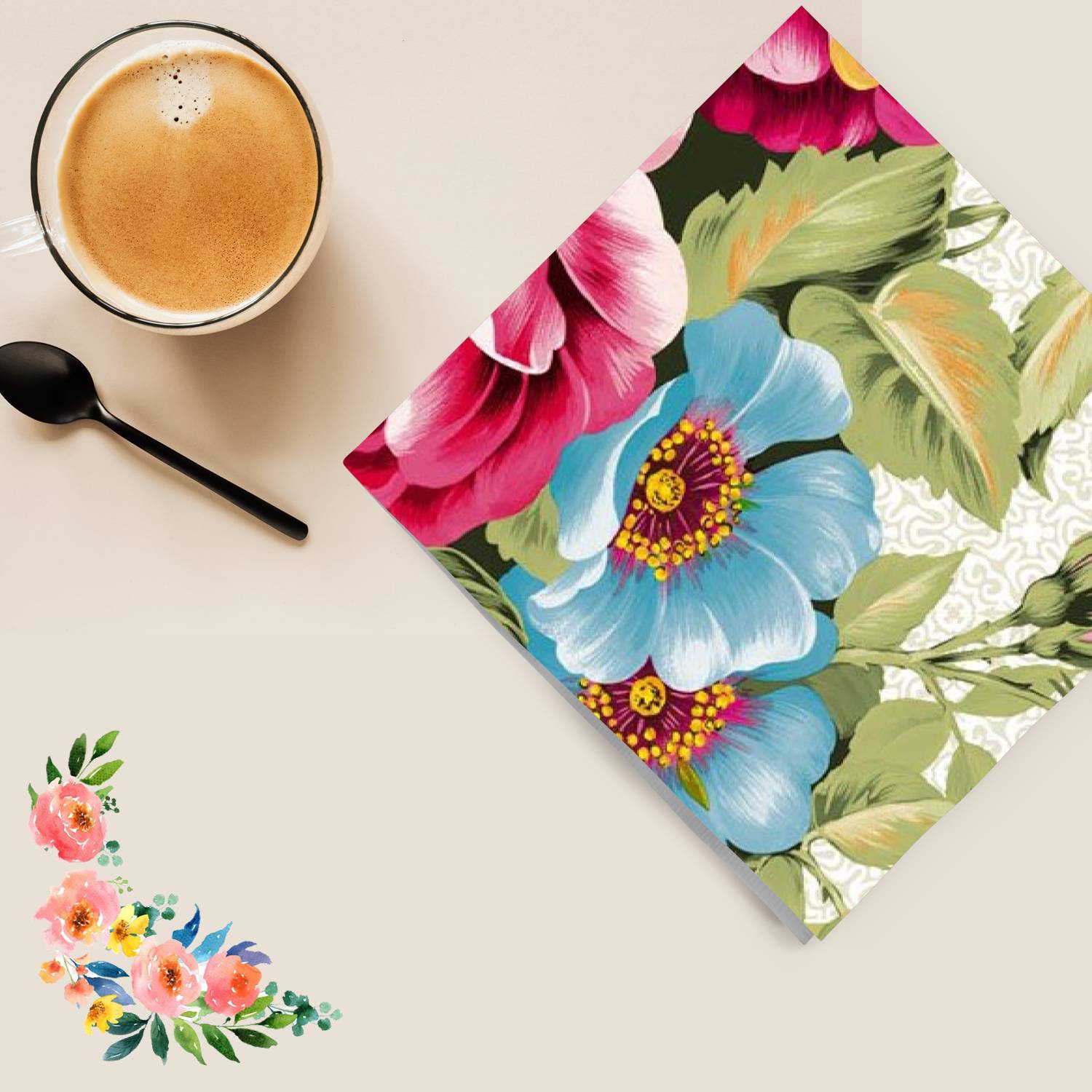 Violets Are Blue Lunch Paper Napkins 20 Pack