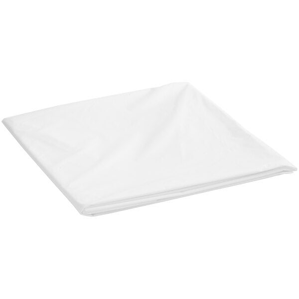 84'' White  Round TableCloth Plastic Disposable