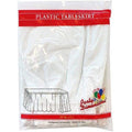 29''X14'' White Plastic Tableskirt