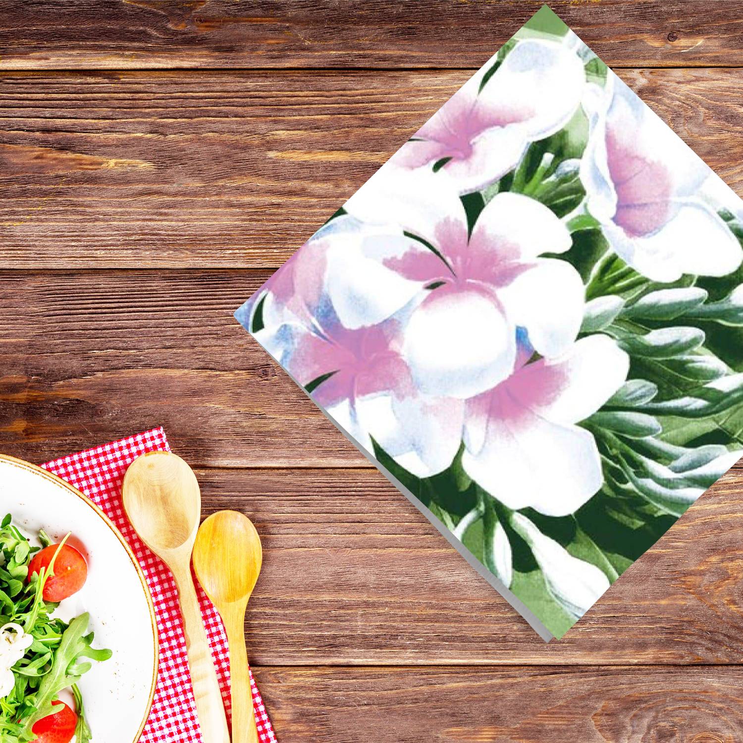 White Elegance Lunch Paper Napkins 20 Pack