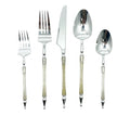 Sophisticated Cutlery Glitter Gold/Silver Disposable Plastic 40 pack
