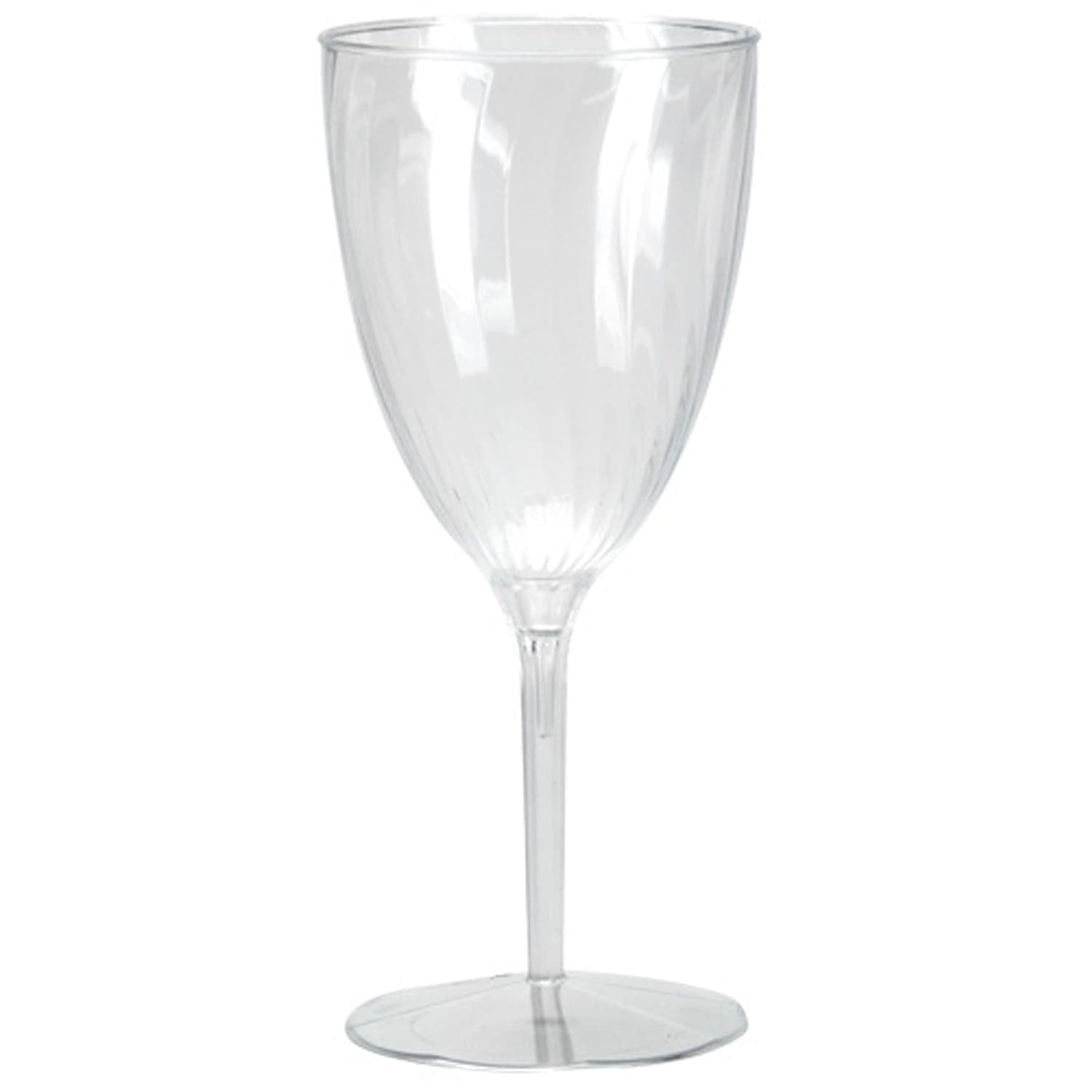 8oz Elegant Wine Glasses Goblets  Plastic