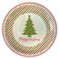 Christmas 9" Tree Paper Disposable Dinner Plates: 8 Pack