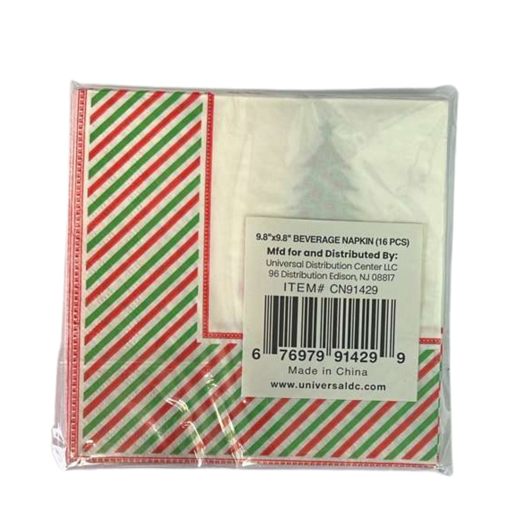 Christmas Bevarage Napkins Paper 16 Pack