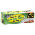 Quart Size Bags Zip Seal Plastic Storage