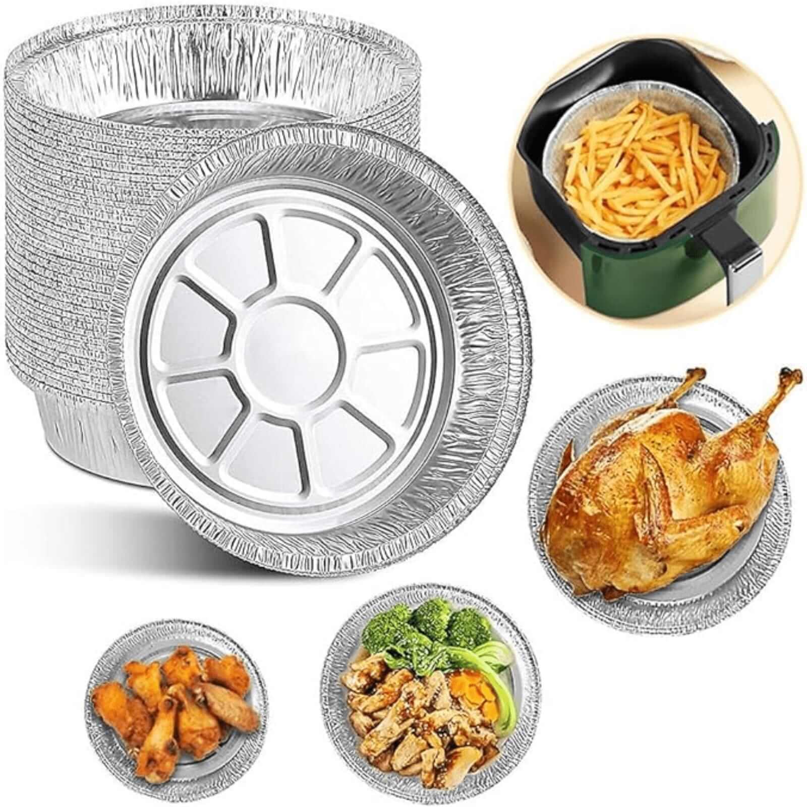 9” Aluminum Foil Round Pans | Disposable & BPA Free