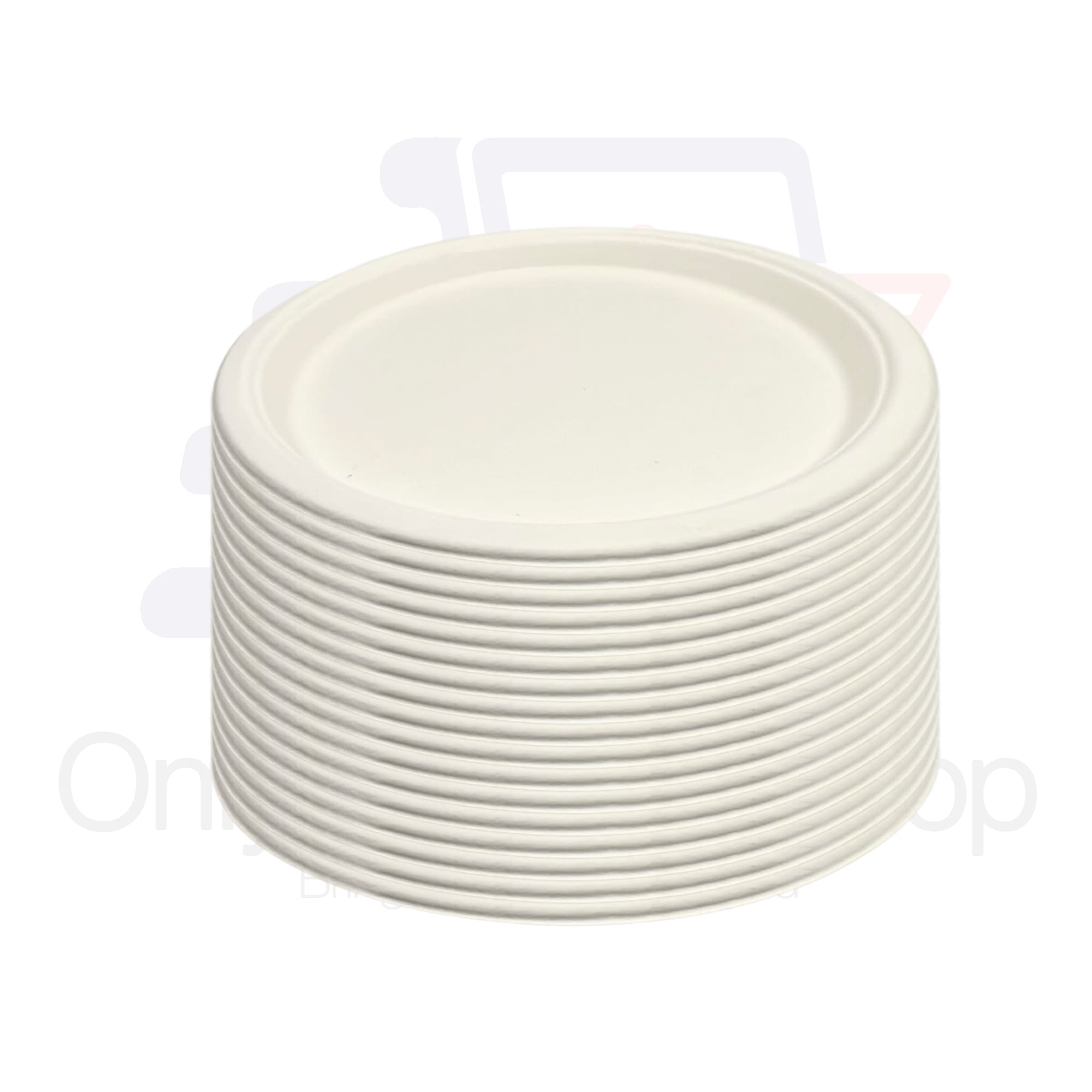 Eco 9″ Biodegradable Compostable Dinner Plates: 50 Pack
