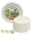 Eco 9″ Biodegradable Compostable Dinner Plates: 50 Pack