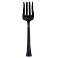 12" Black heavy weight plastic serving fork