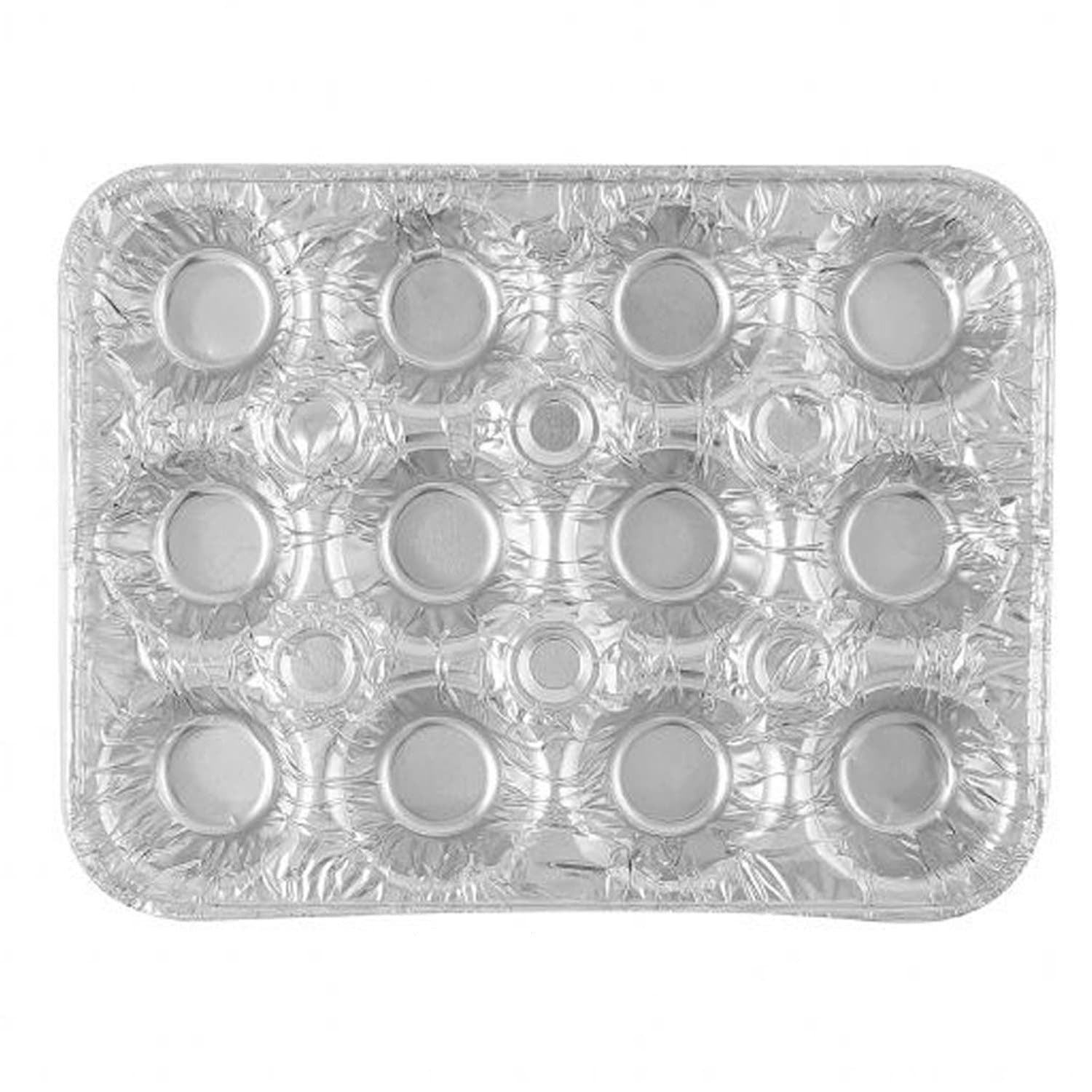 *WHOLESALE* 12 Section Cup Mini Muffin Disposable Aluminum Pan 200/Case