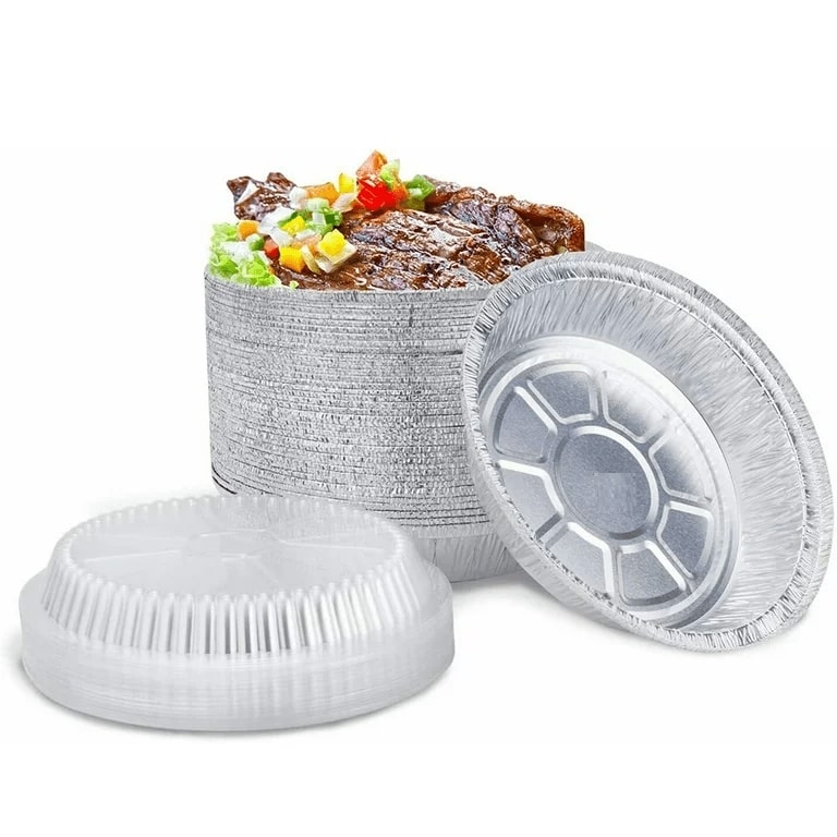 *WHOLESALE* 7" Clear Dome Lids for Aluminum Round Pan 500/Case