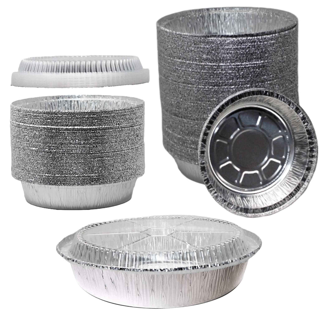 *WHOLESALE* 7" Clear Dome Lids for Aluminum Round Pan 500/Case
