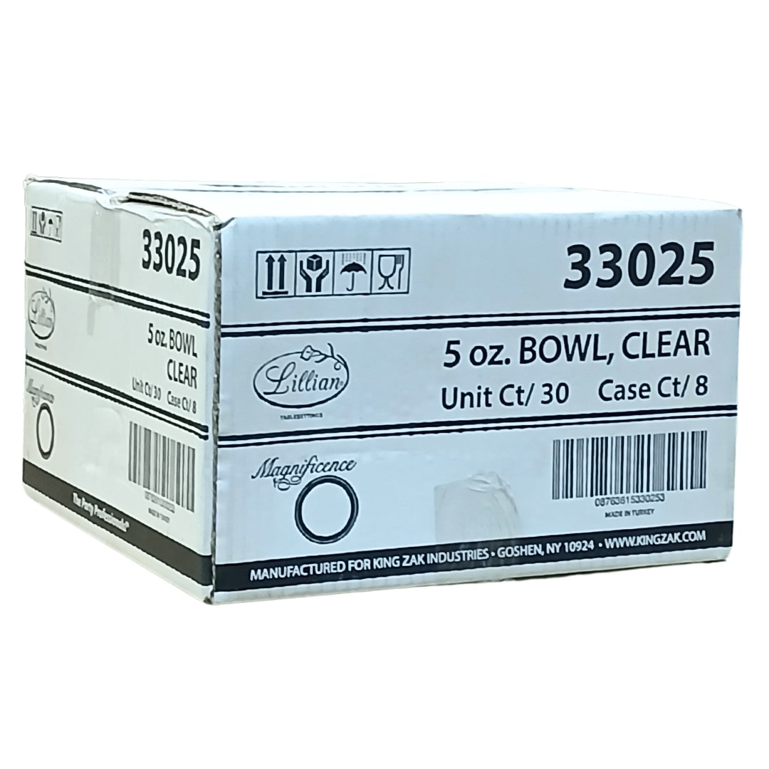 *WHOLESALE* 5oz Clear Bowls Heavy weight Plastic Magnificent 240/Case