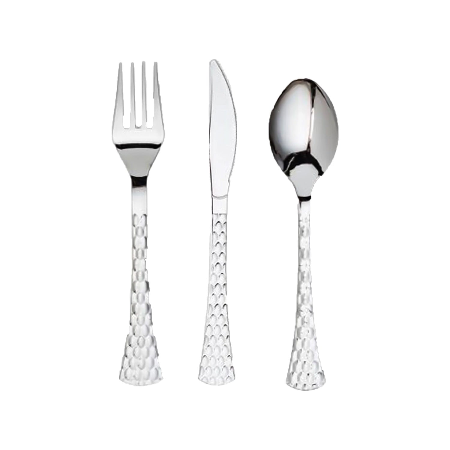 Elegant Organic Plastic Plates - White Dinnerware Set (Wholesale)