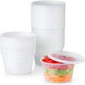 *BUY BULK* 16oz Containers with Lids Heavy Duty Plastic Deli Food Storage