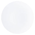 13" White Hammered Plastic Charger