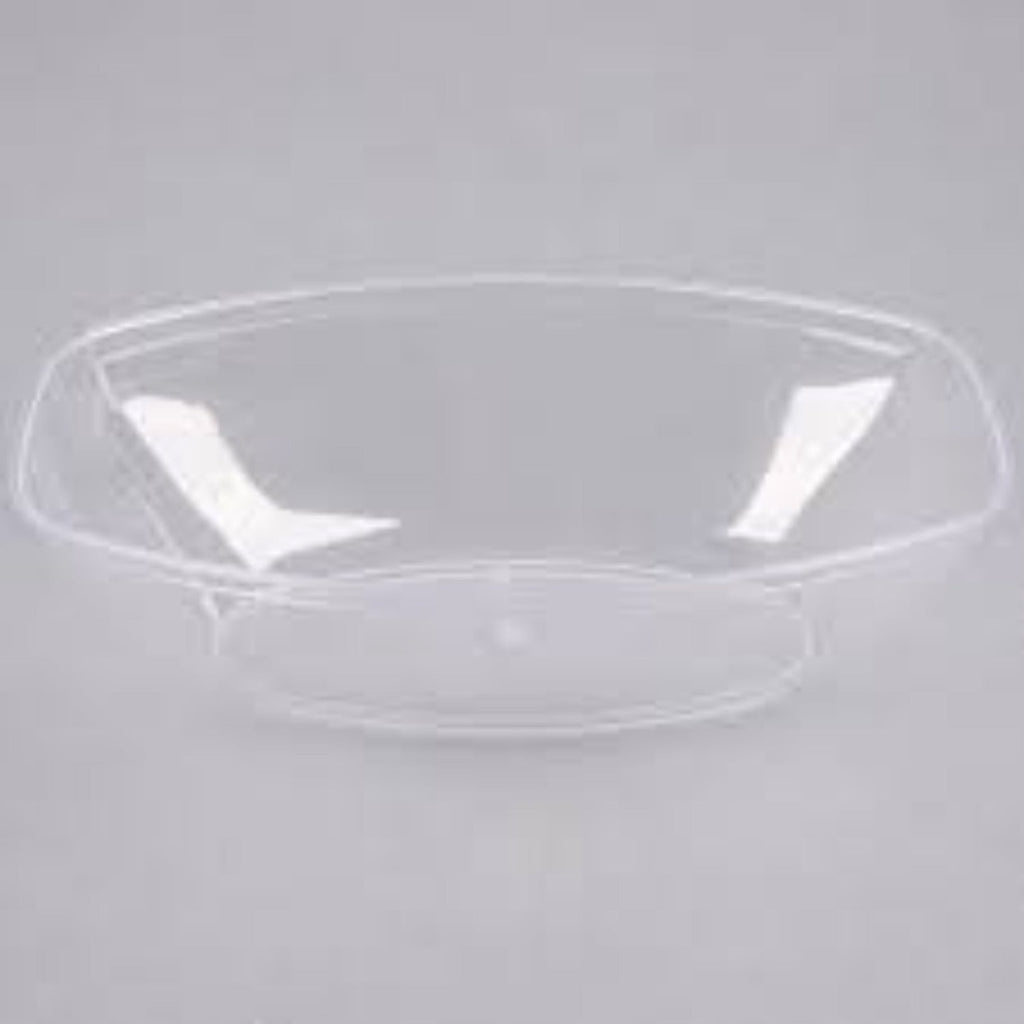80oz Clear Plastic Oval Luau Bowl