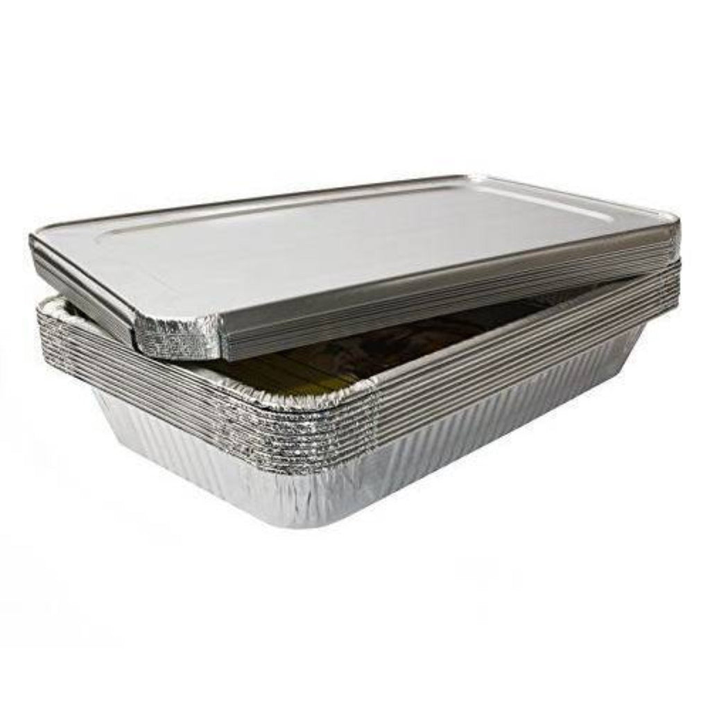 *WHOLESALE* Rectangular Large Lid for Rack Roaster Aluminum Disposable 100/Case
