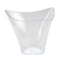 Mini Plastic Flared Triangle Clear Cup