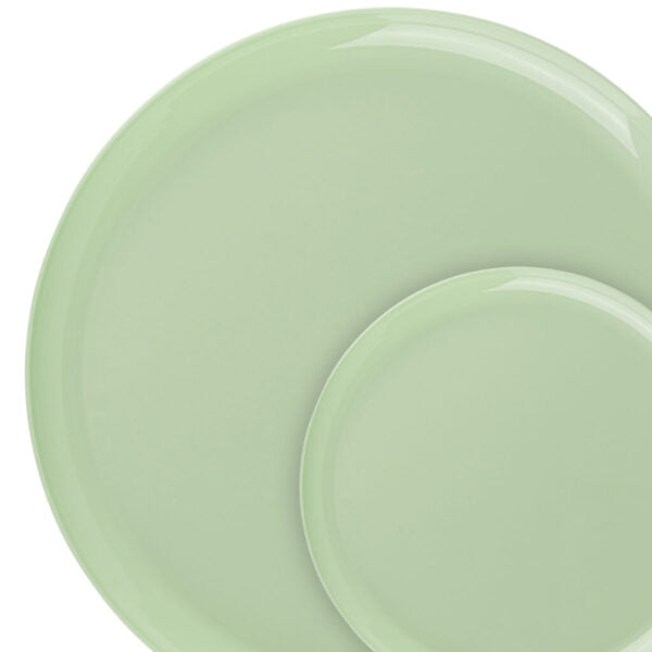 Edge 6.3"Mint Green Round Salad Plastic Plates