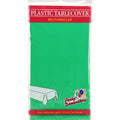 54'' X 108'' Green Rectangular Tablecover Plastic