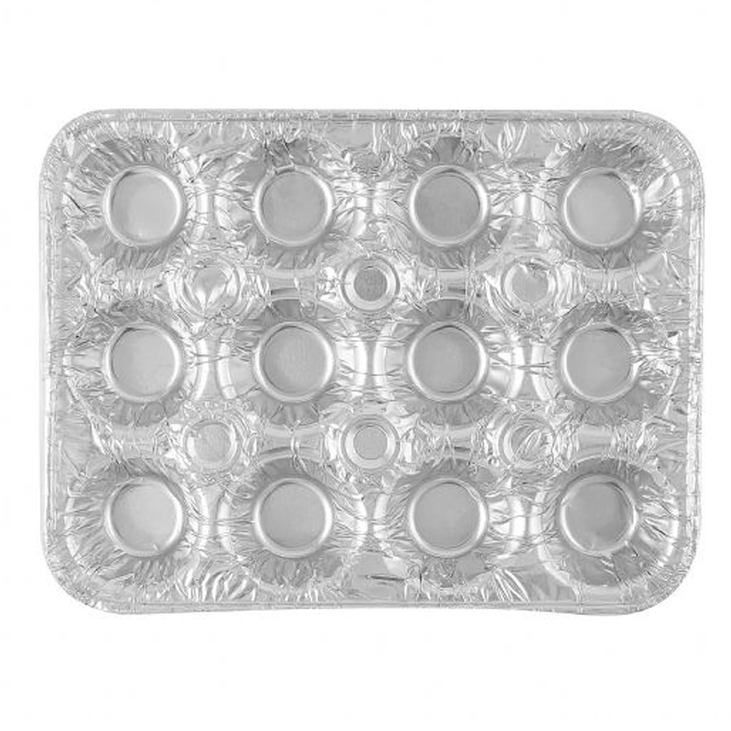 *WHOLESALE* 12 Section Cup Mini Muffin Disposable Aluminum Pan 200/Case