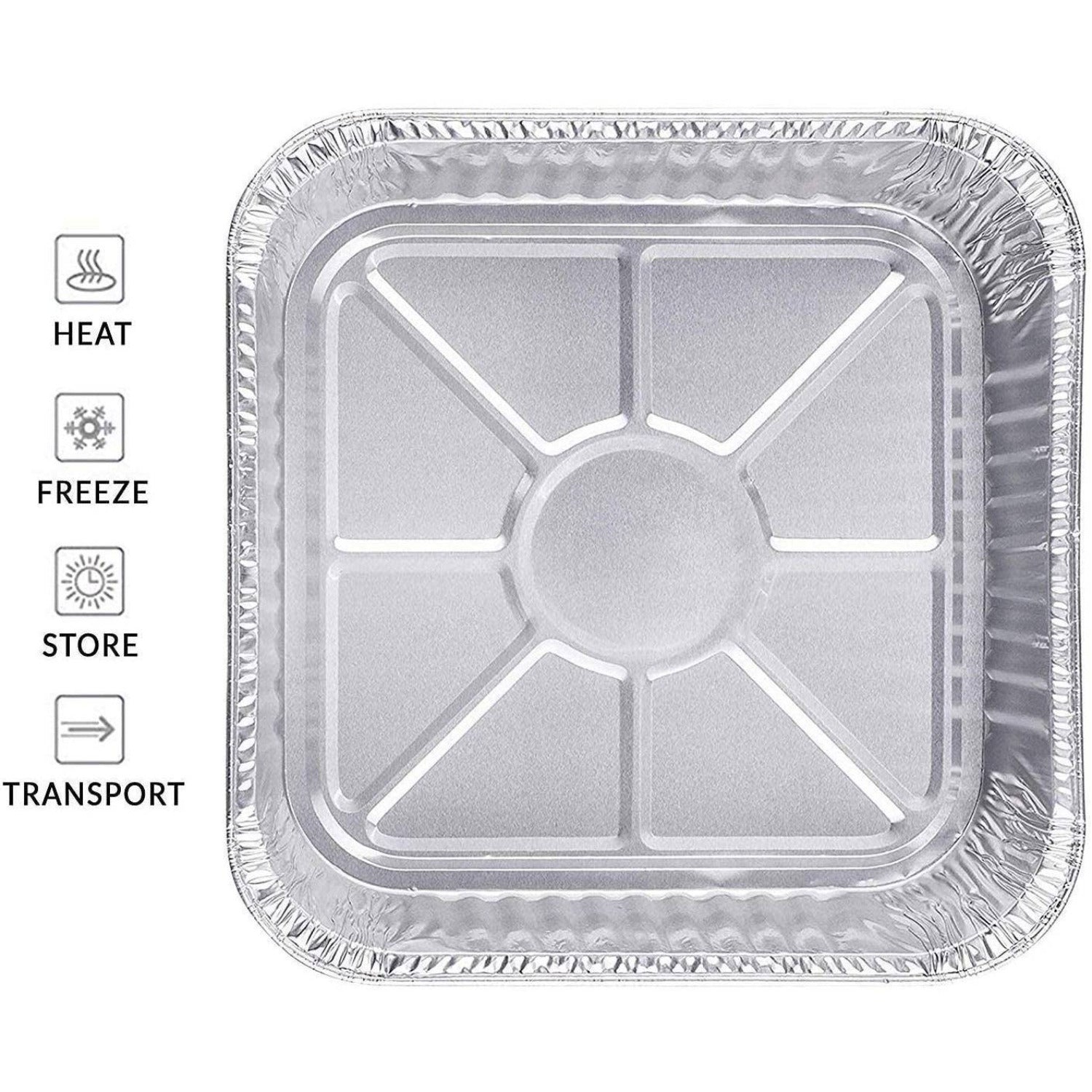 9" Square Cake Baking Pan Disposable Aluminum