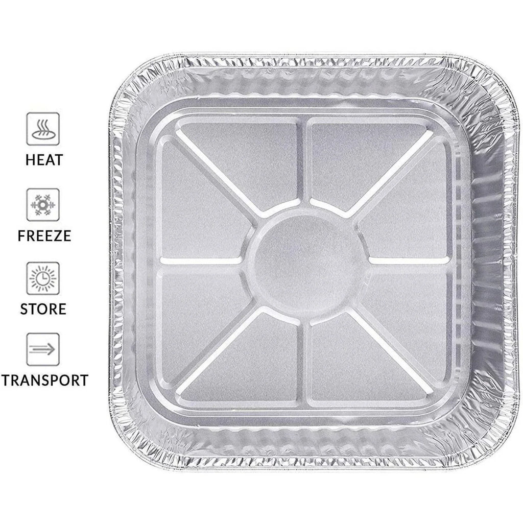 *WHOLESALE* 9" Square Cake Baking Disposable Aluminum Pan 500/case