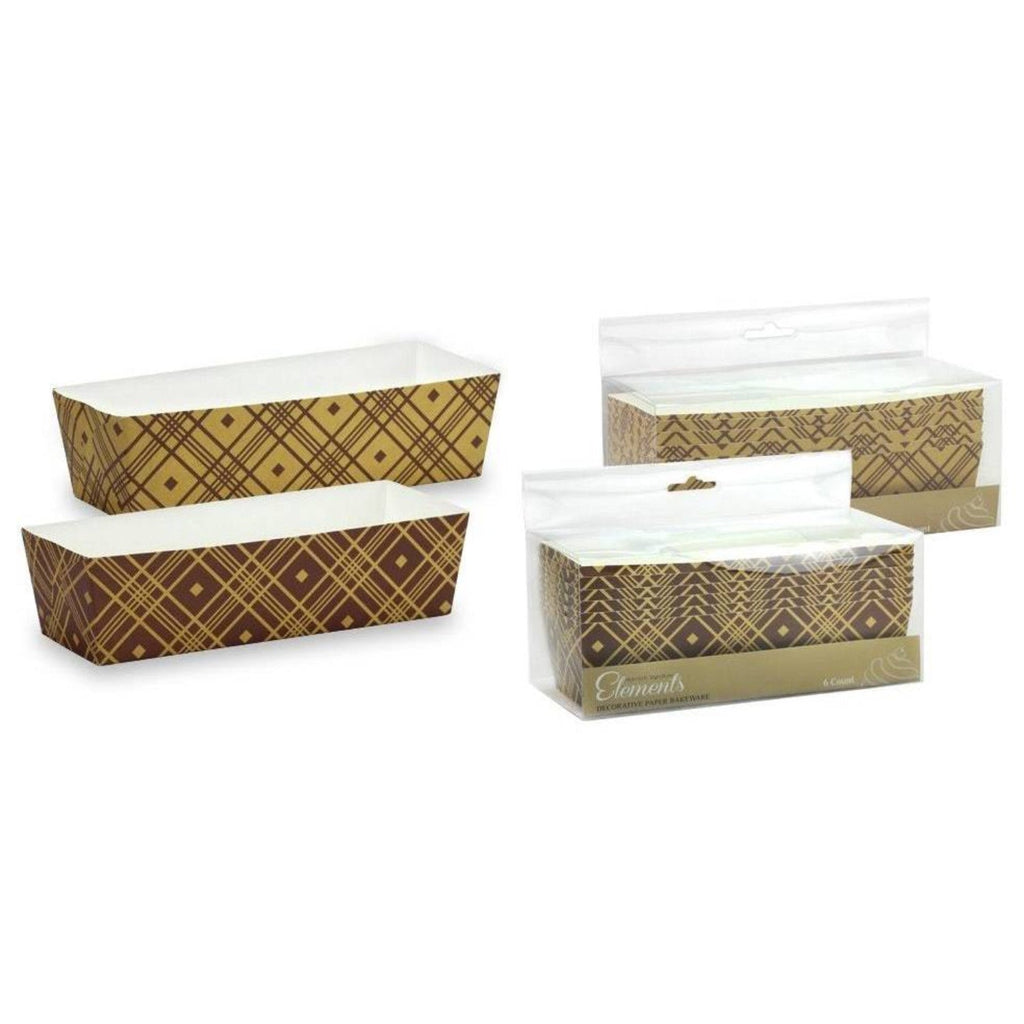 Premium Quality Paper Brown Tan Baking Pan 7"x2.5"x2" 6 pack