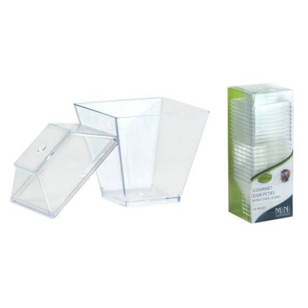 Mini Dish Clear Plastic Gourmet