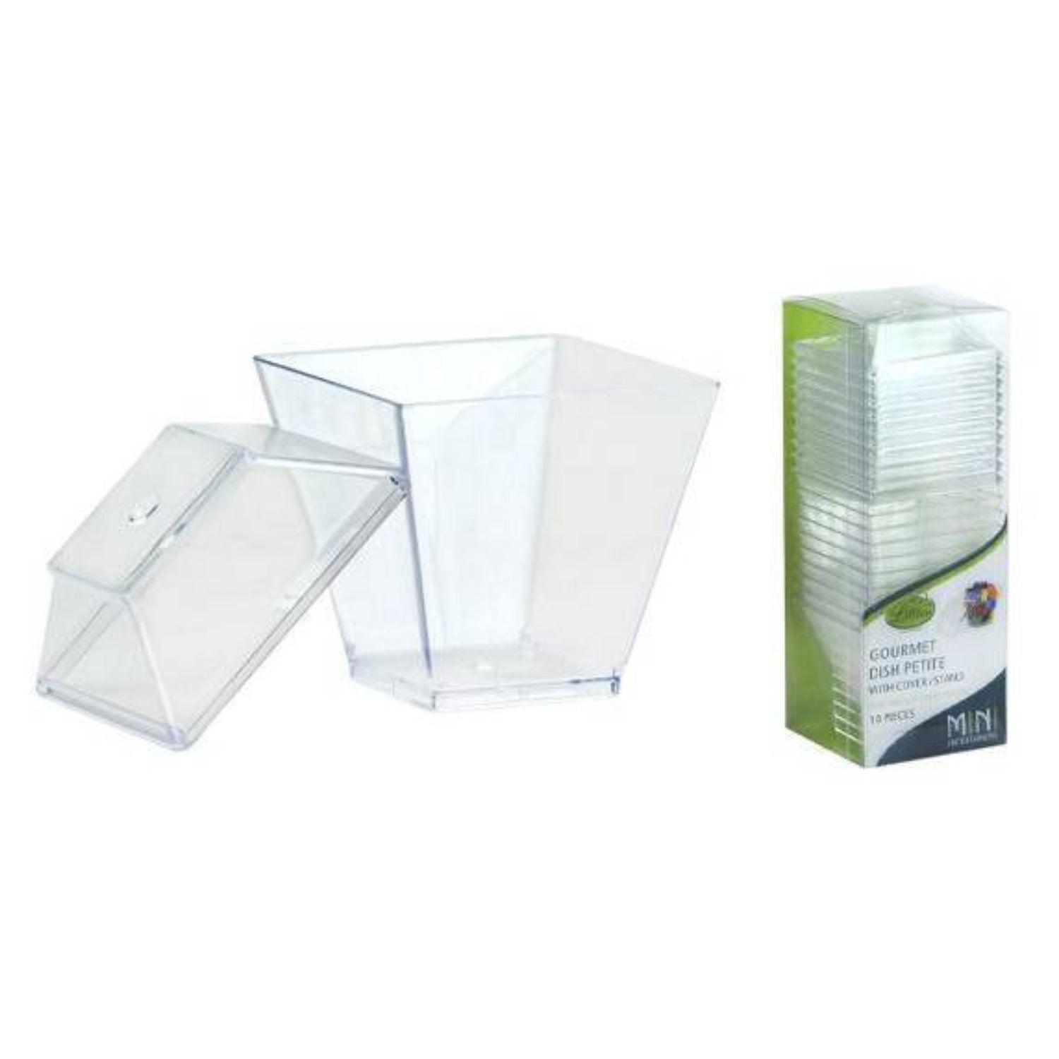 Mini Dish Clear Plastic Gourmet