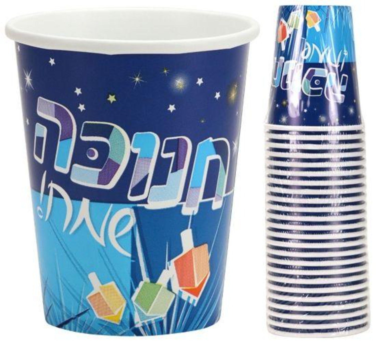 9oz Paper Cups Chanukah Spirit Premium 24 Pack